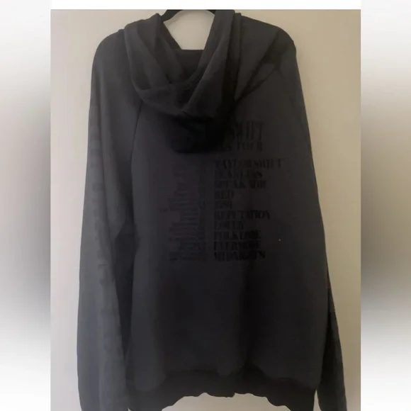 2023 Taylor Swift The Eras Tour Official Merch Hoodie Sweat Shirt XL Black
